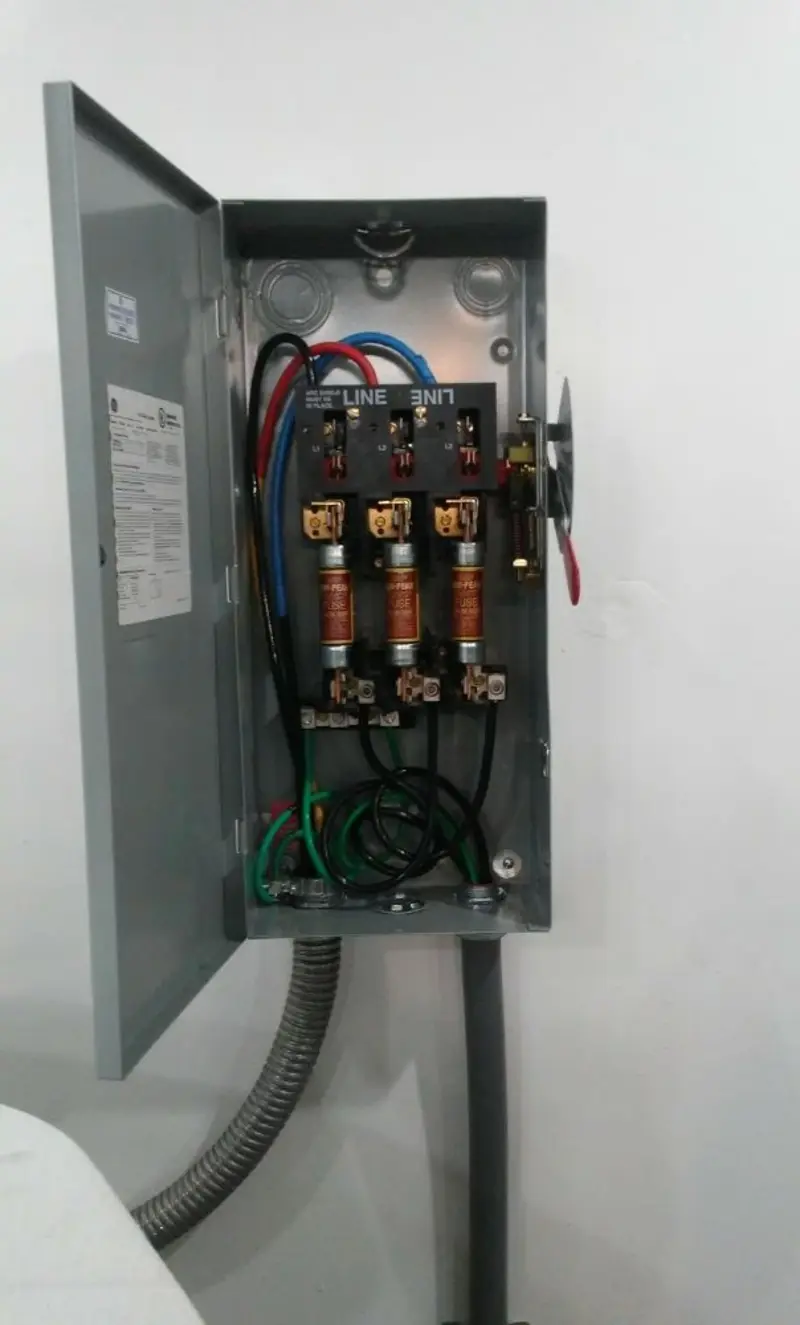 Three-phase disconnect switch installed for Electrical Wiring & Rewiring in Dunellen
